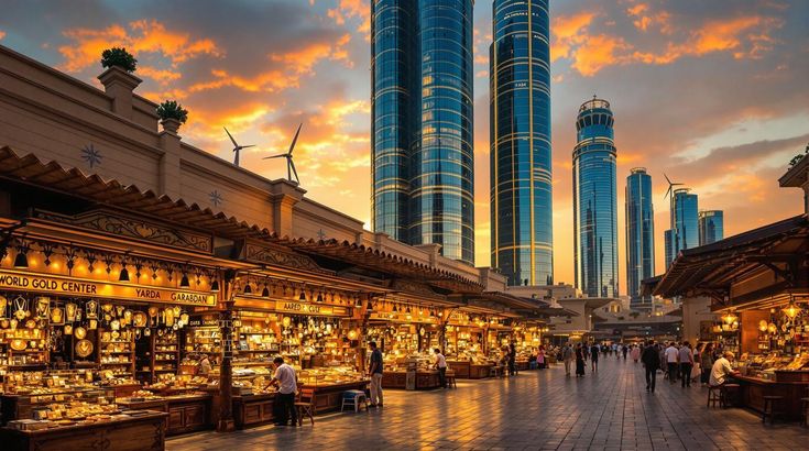 Gold Souk traditional market Dubai